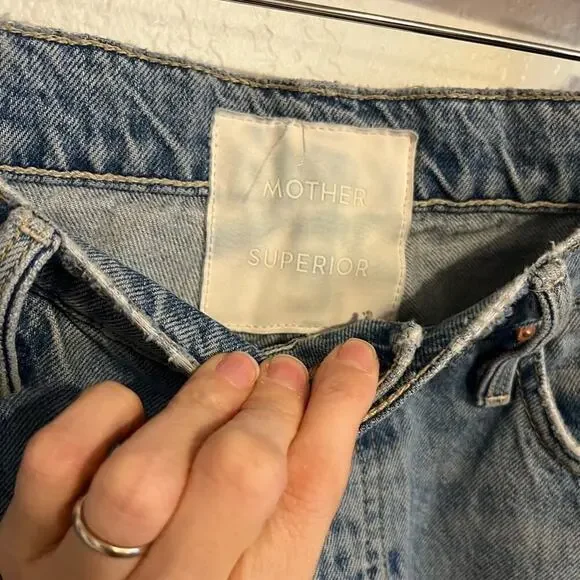 MOTHER The Huffy Skimp High Waist Straight Jeans Hotter on the Other Side 30 - Picture 7 of 12